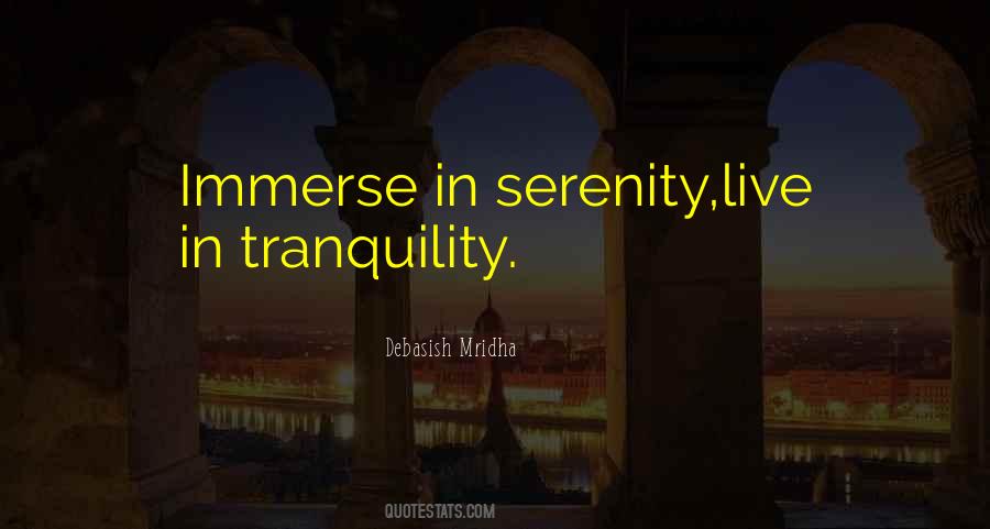Tranquility Serenity Quotes #214383