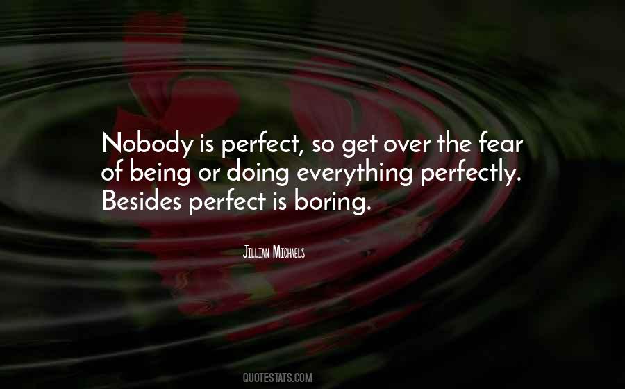 Nobody Can Be Perfect Quotes #157222