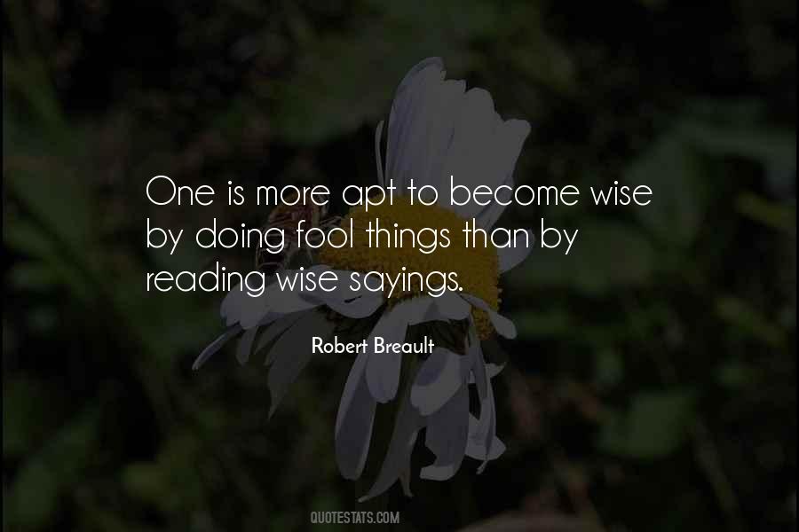 Fool Wise Quotes #1541216