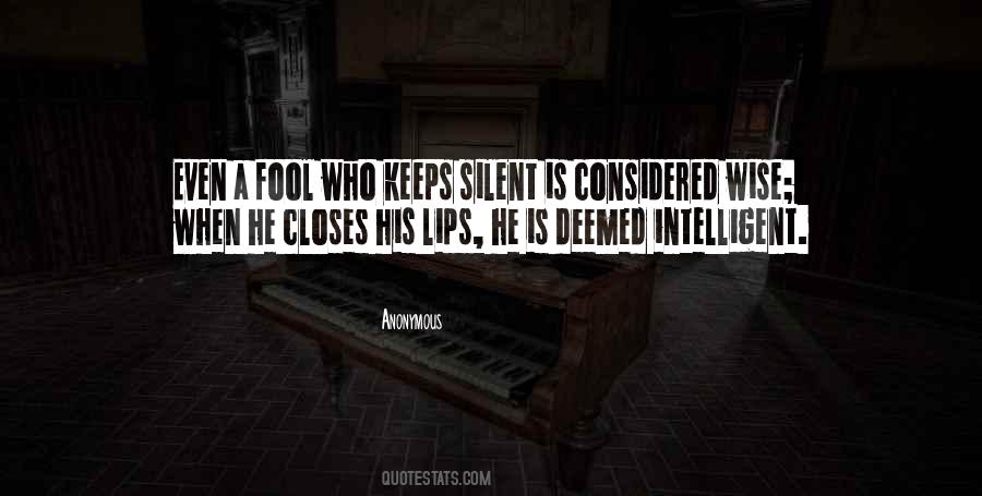 Fool Wise Quotes #890930
