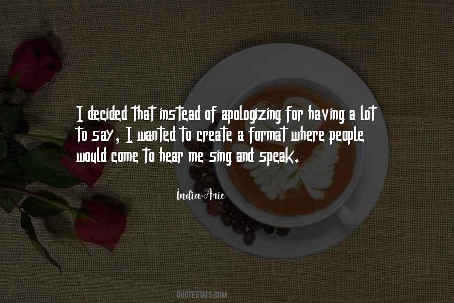 Sing For Me Quotes #106235