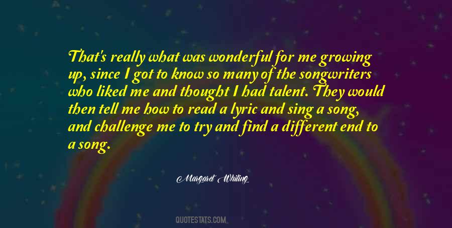 Sing For Me Quotes #144048