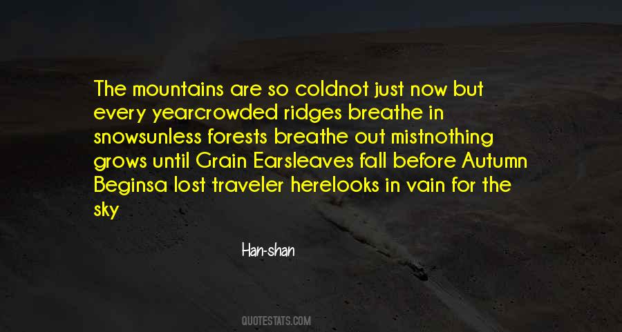 Lost In The Mountains Quotes #1784173