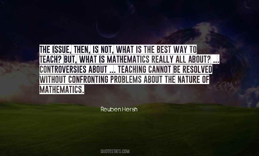 Teaching Mathematics Quotes #1822182