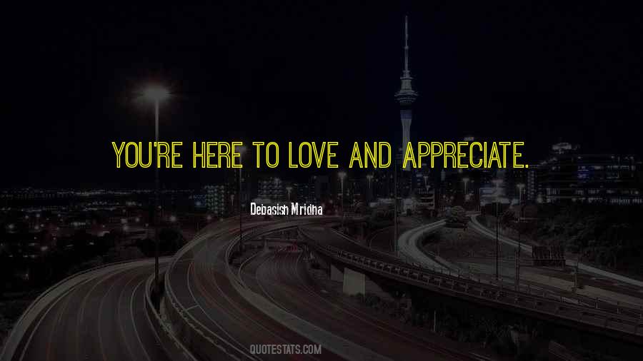 Love And Appreciate Quotes #478731