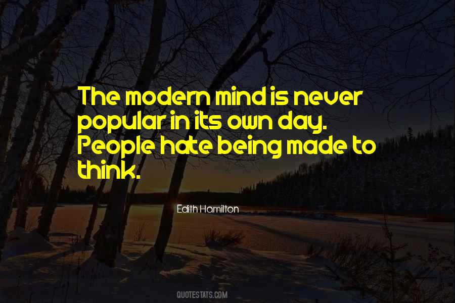Being Modern Quotes #1690047