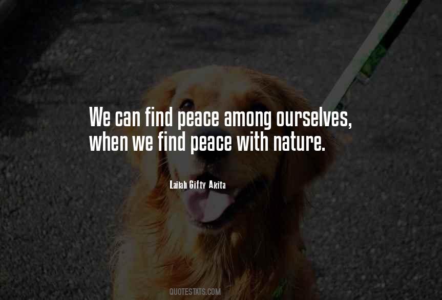 Nature Peace Quotes #10133