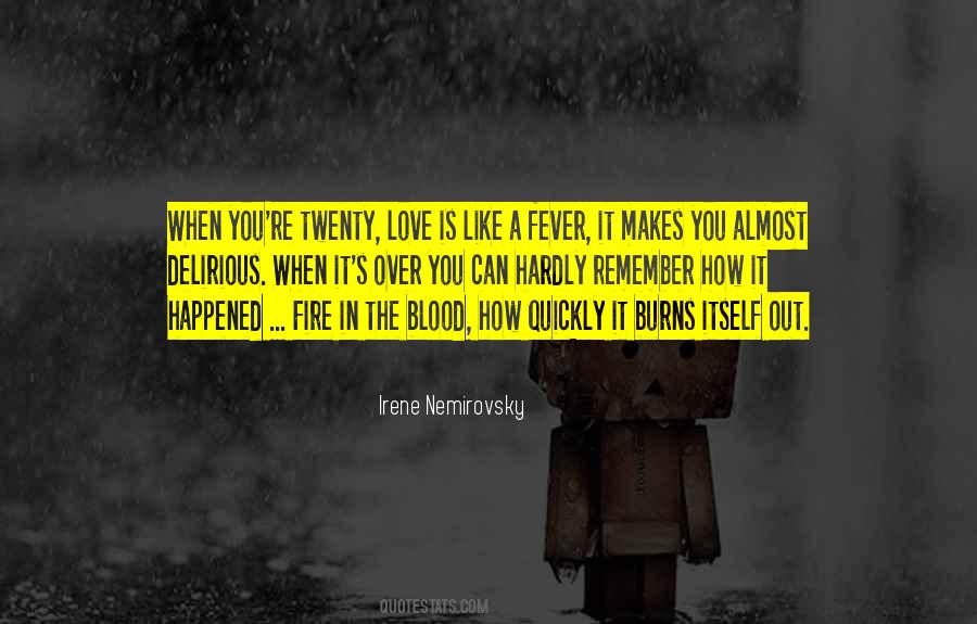 Fever Love Quotes #1417793