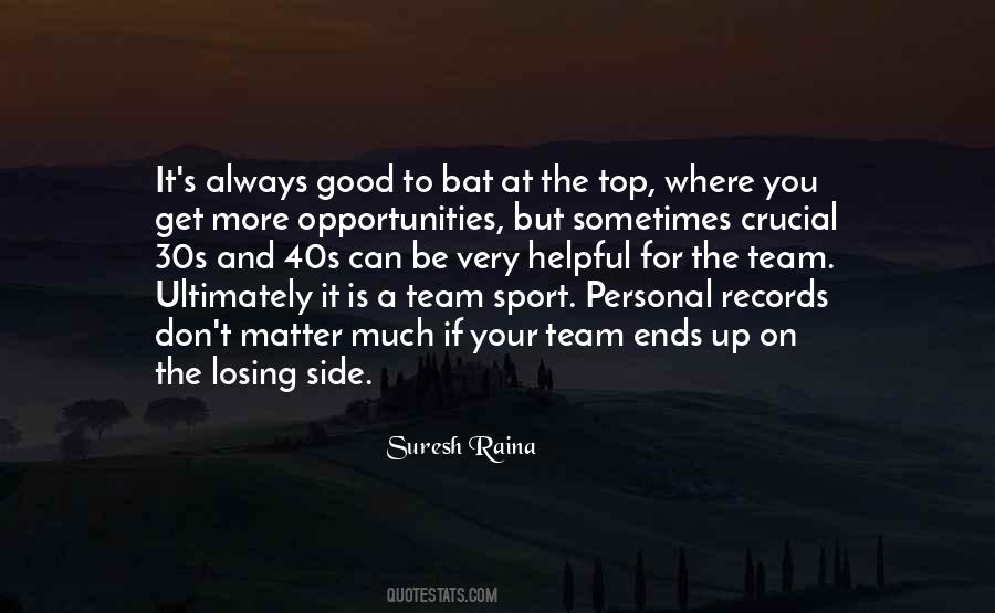 Losing Sports Quotes #531820
