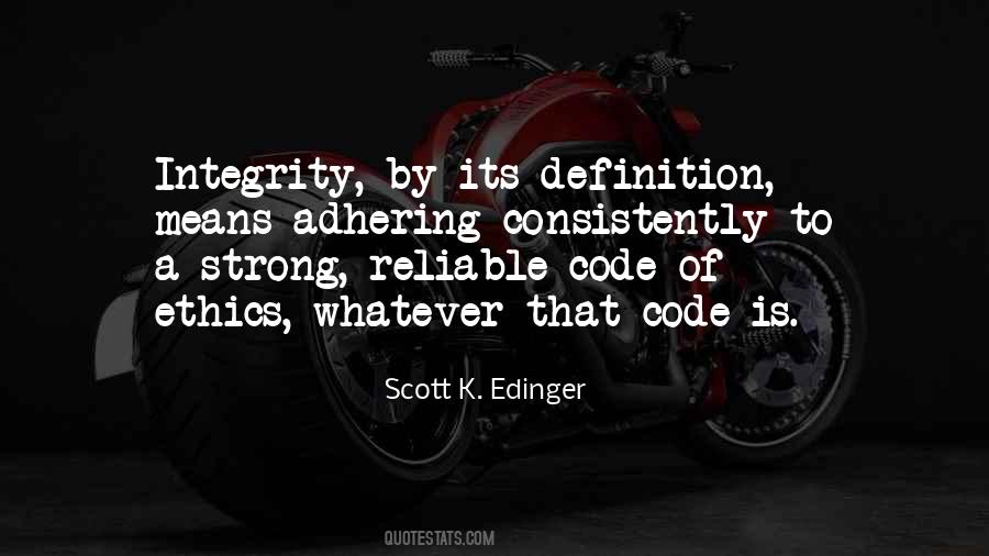 Ethics Code Quotes #1381043
