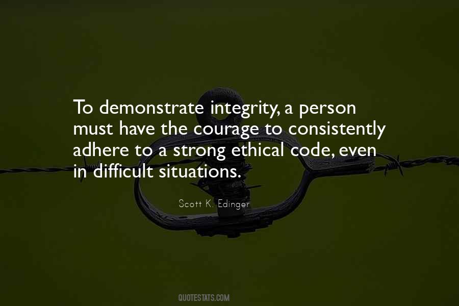 Ethics Code Quotes #1438507