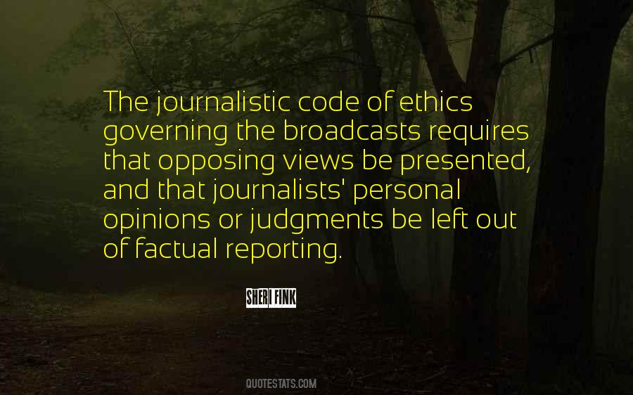 Ethics Code Quotes #1871898