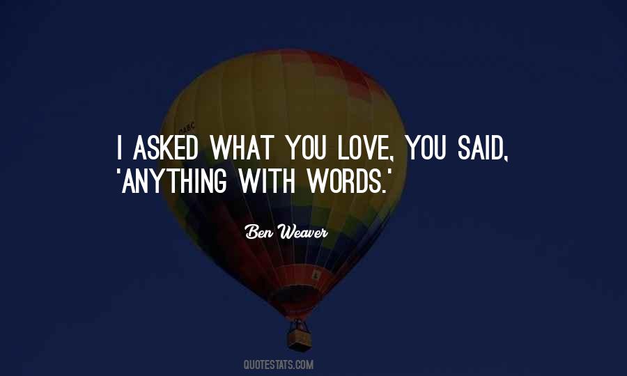 I Love You Words Quotes #259024