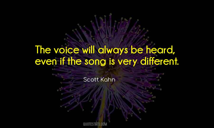 Voice Be Heard Quotes #1203276