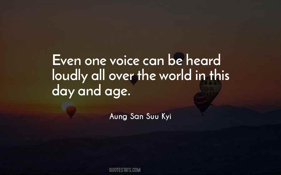 Voice Be Heard Quotes #880867