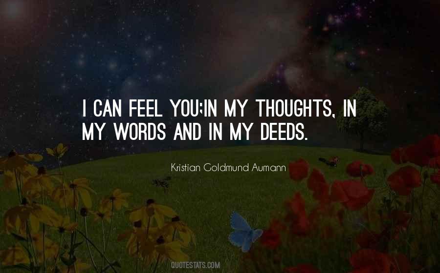 Quotes About I Can Feel You #1451094