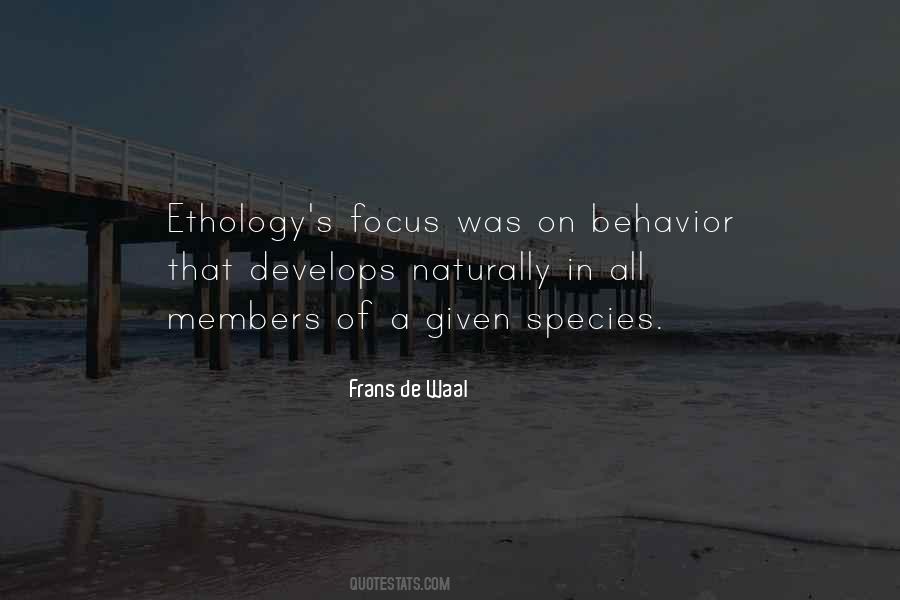 Ethology Quotes #975328