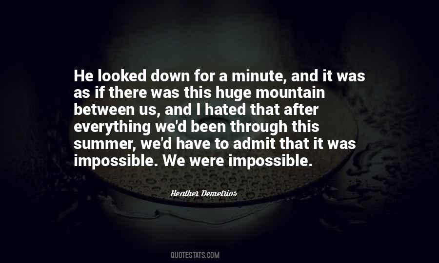 Summer Mountain Quotes #1338186