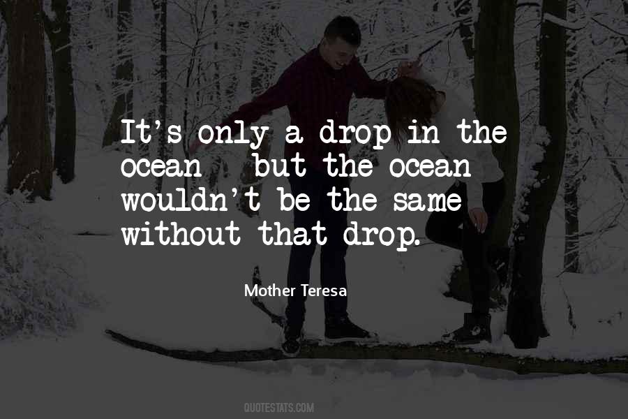 A Drop In The Ocean Quotes #1500515