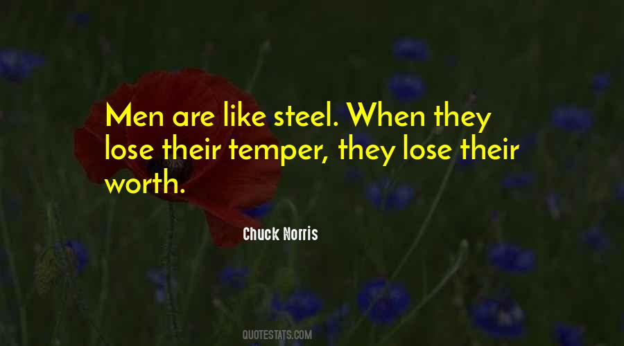 Temper Steel Quotes #44704