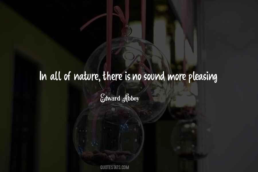 Sound Of Nature Quotes #880328