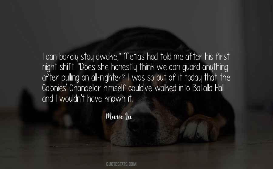 Pulling An All Nighter Quotes #118499