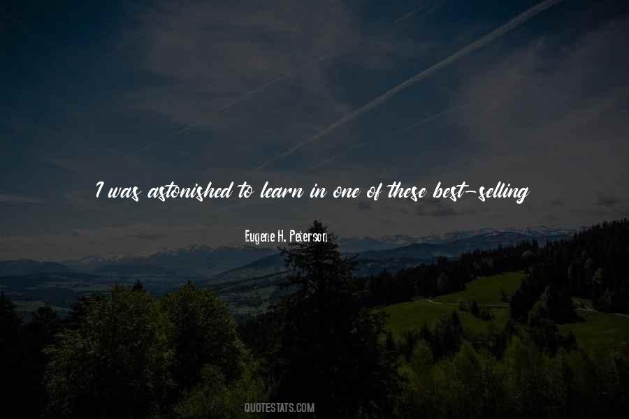 Eugene Peterson Quotes #636326