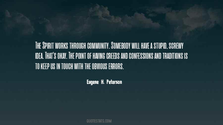 Eugene Peterson Quotes #680430