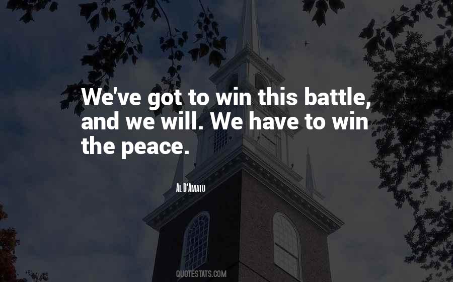 We Will Win The Battle Quotes #561517
