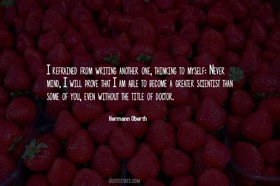 I Will Prove Myself Quotes #324959