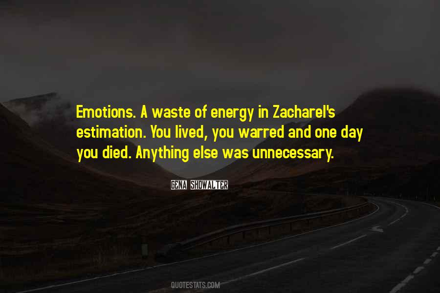 Waste Of Energy Quotes #83703