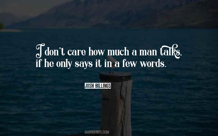 A Few Words Quotes #598655