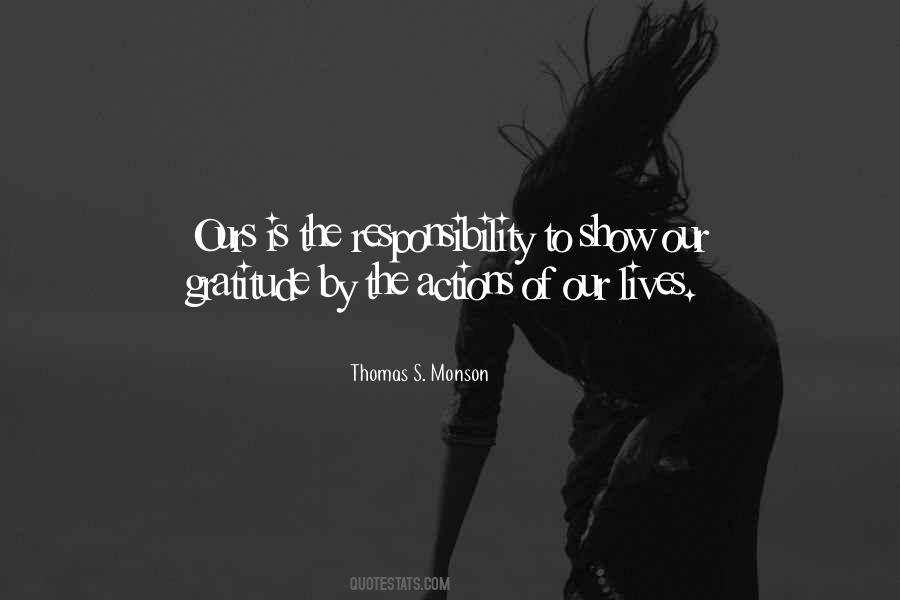 Quotes About Action Responsibility #363883