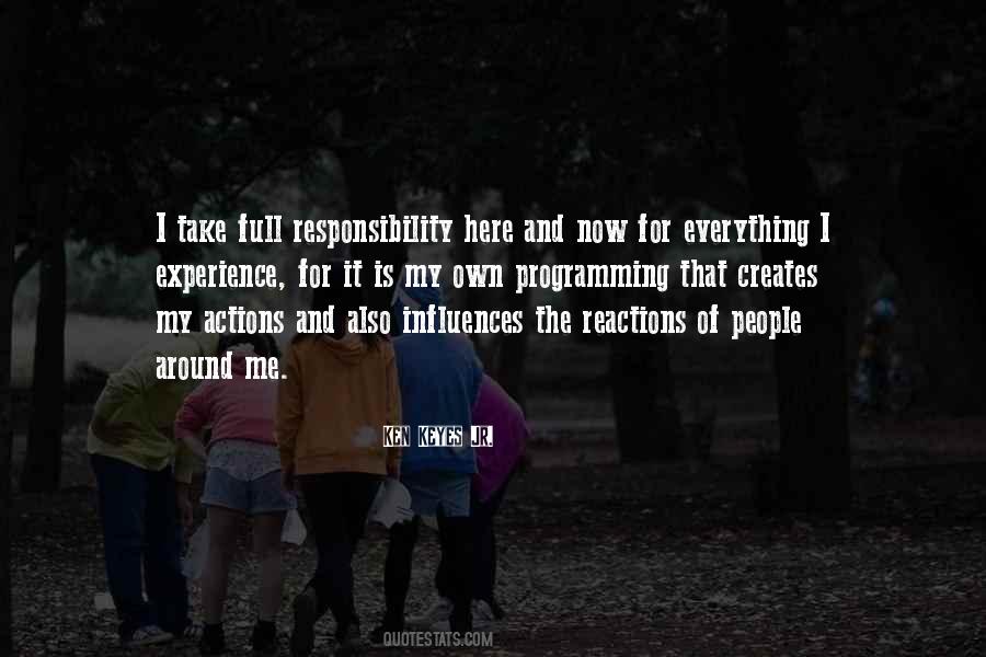 Quotes About Action Responsibility #500327