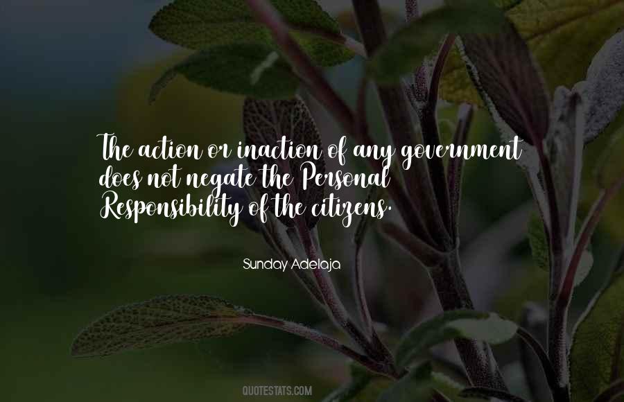 Quotes About Action Responsibility #788985