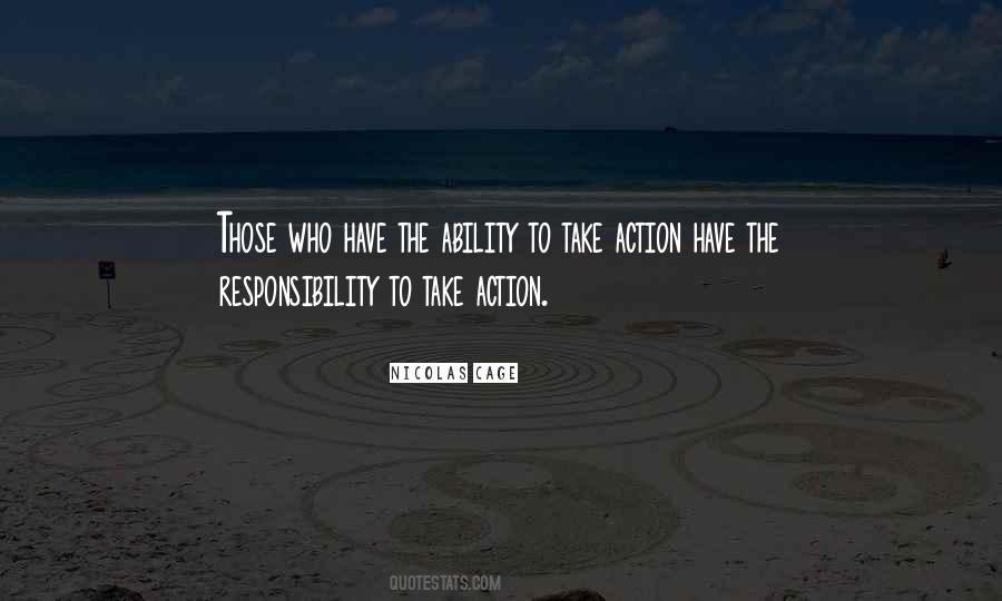 Quotes About Action Responsibility #977943