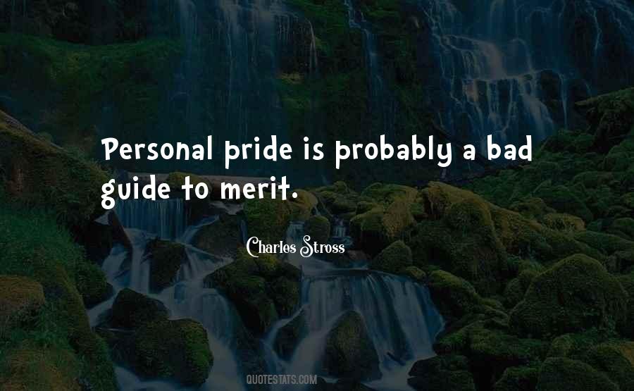 Pride Is Bad Quotes #909951