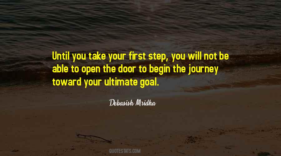 First Step Journey Quotes #1754079