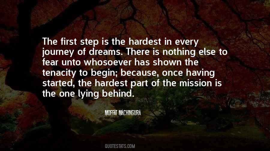 First Step Journey Quotes #343096