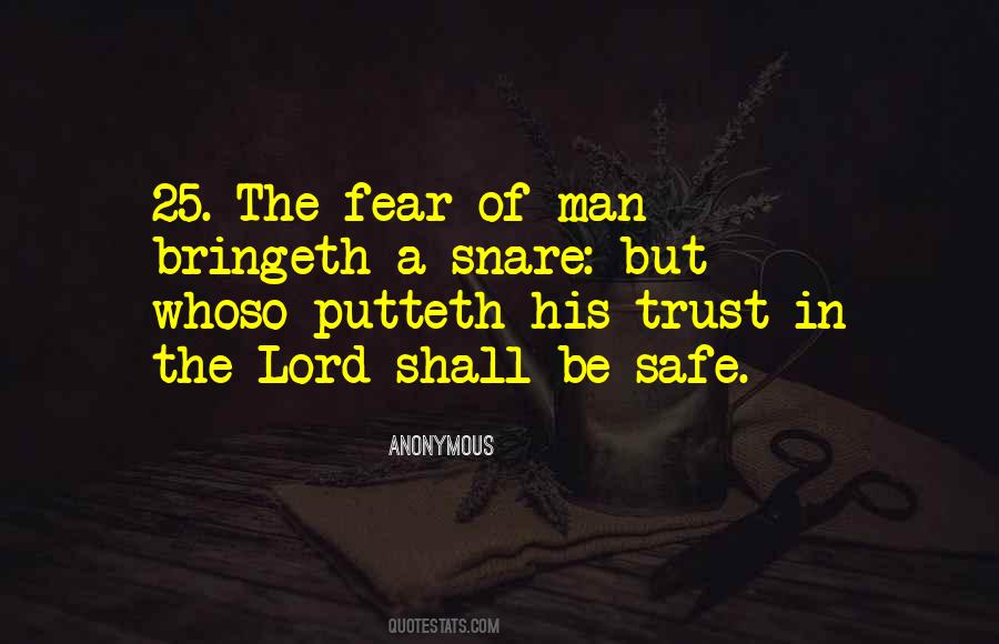 The Fear Of Man Quotes #146452