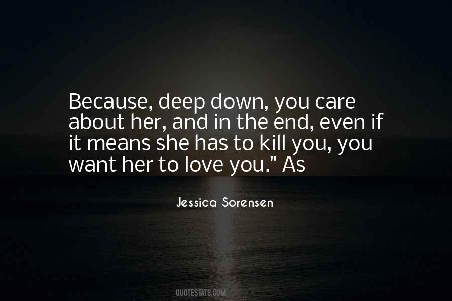 Because You Care Quotes #1272450