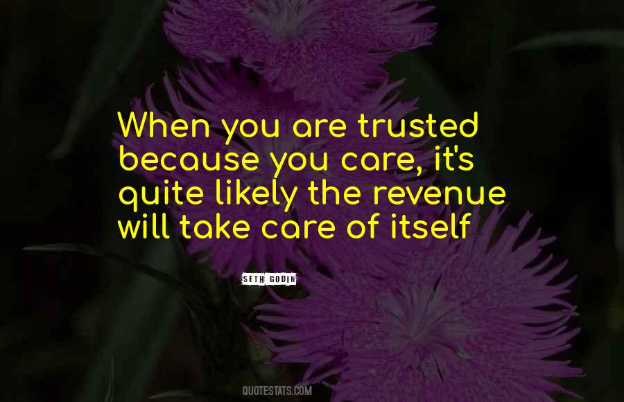 Because You Care Quotes #612625