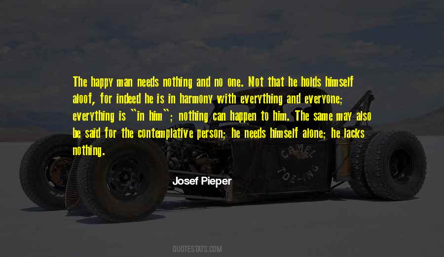 Be Happy With Nothing Quotes #1553470