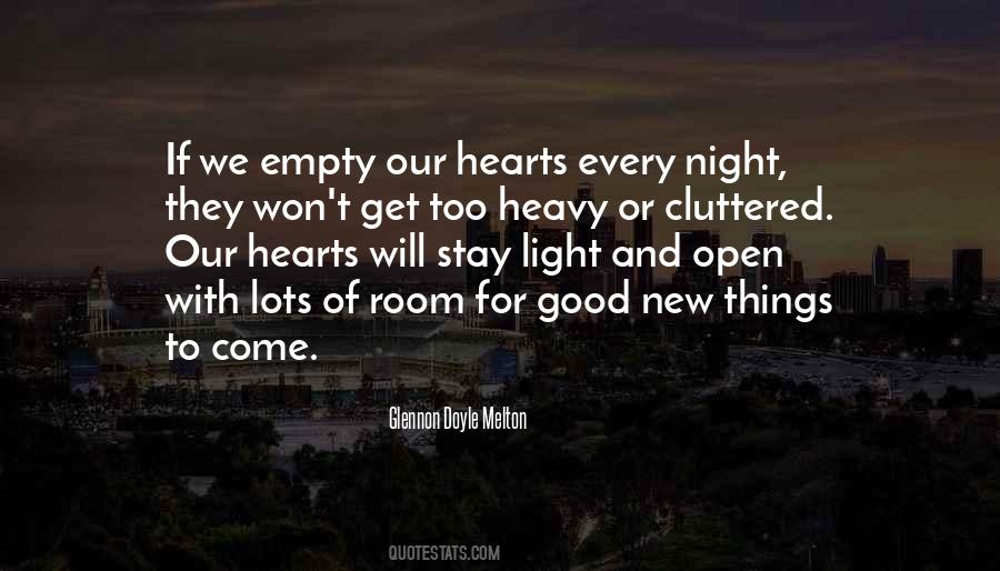 Our Hearts Are Heavy Quotes #291091
