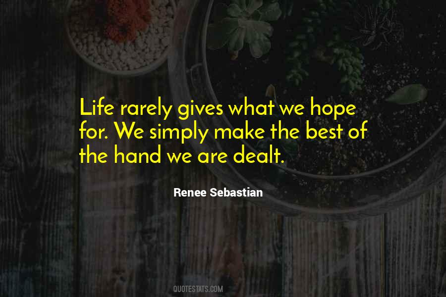 We Hope For The Best Quotes #398929
