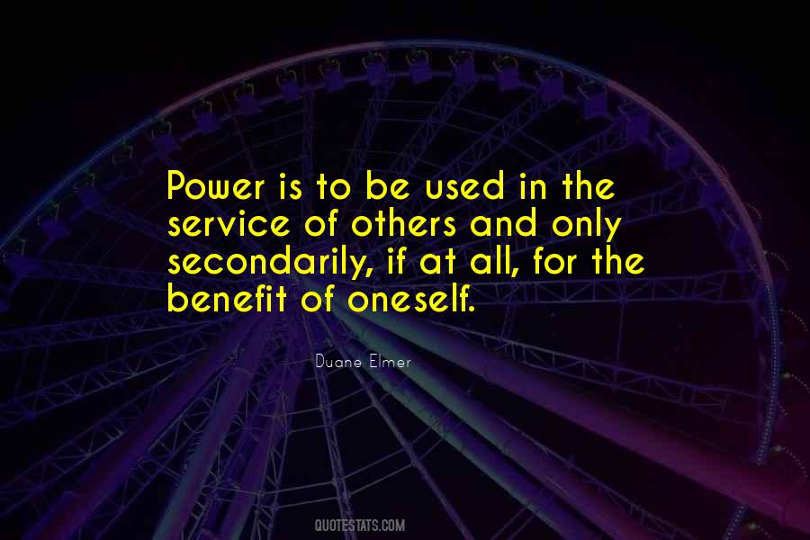 The Power Of Service Quotes #285245