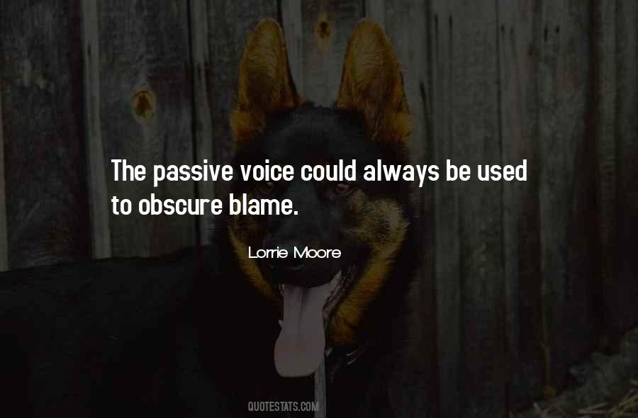 Passive Voice In Quotes #1771757