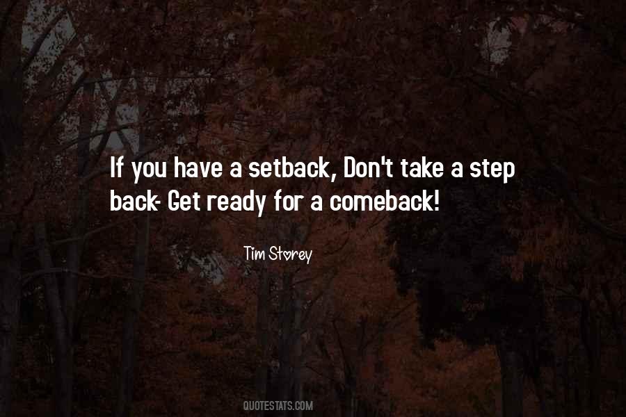 Quotes About A Setback #1818122