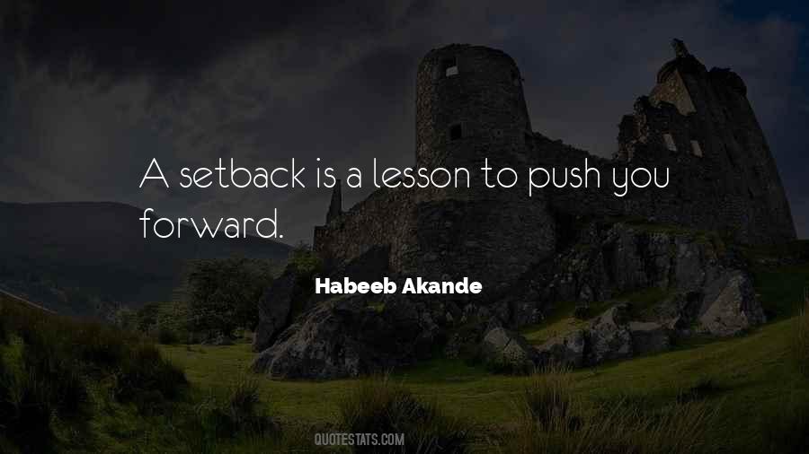 Quotes About A Setback #432678