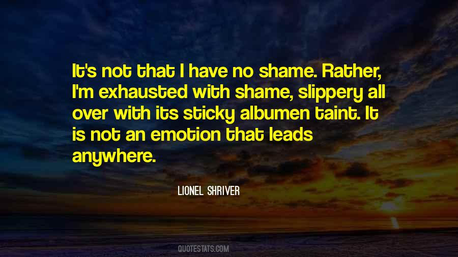 Shame Shame Quotes #16963
